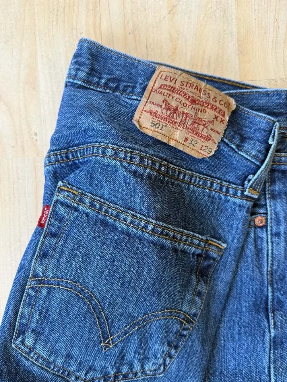 Levi's 501 Original Straight Leg Button-Fly Jeans W32 L29